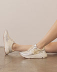 The Kaitlyn | Silver Shooting star sneaker