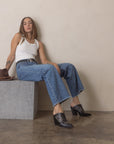 The Kiara | Black Western Inspired Heeled Mule