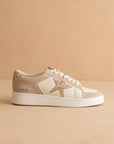 The Liberty | Beige Glitter Star Sneaker