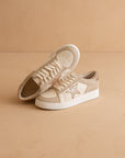 The Liberty | Beige Glitter Star Sneaker
