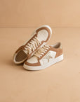The Liberty | Camel Glitter Star Sneaker