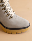 The Madilyn | Grey Platform Shearling Boots
