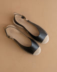 The Massa | Black Ballet Inspired Espadrille Flat