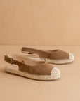 The Massa | Brown Ballet Inspired Espadrille Flat