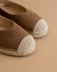 The Massa | Brown Ballet Inspired Espadrille Flat