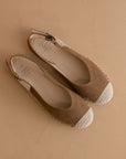 The Massa | Brown Ballet Inspired Espadrille Flat