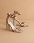 The Melody | Dusty Nude
Braided Two Band Block Heel