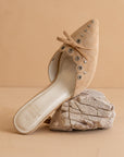 The Meridian | Sand Kitten Heel