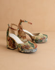 The Oslo | Tapestry Chunky Platform Mary Janes