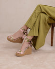 The Oceana | Rose Garden Gingham Wrap Wedge
