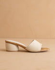 The Paloma | Beige Low Heeled Sandal
