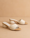 The Paloma | Beige Low Heeled Sandal