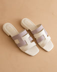 The Parker | Lavender Architectural Flat Sandal