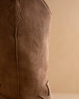 The Sahara | Latte Suede Western Cowboy Boot