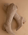The Samara | Cedar Wood Embroidered Tall Boot