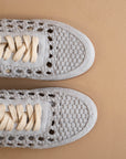 The Sandy | Blue Crochet Detailed Sneaker