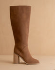 The Shiloh | Brown Knee High Block Heel Boot