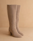 The Shiloh | Cedar Wood Knee High Block Heel Boot