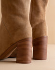 The Shiloh | Latte Knee High Block Heel Boot