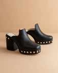The Sierra | Black Platform Clog Mule