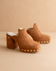 The Sierra | Caramel Platform Clog Mule