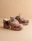 The Sierra | Mauve Tapestry Platform Clog Mule