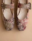 The Soho | Mauve Tapestry Ballet Flat with Buckle
