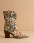 The Sorrel | Floral Tapestry Western Bootie