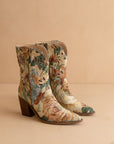 The Sorrel | Floral Tapestry Western Bootie
