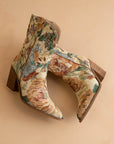 The Sorrel | Floral Tapestry Western Bootie