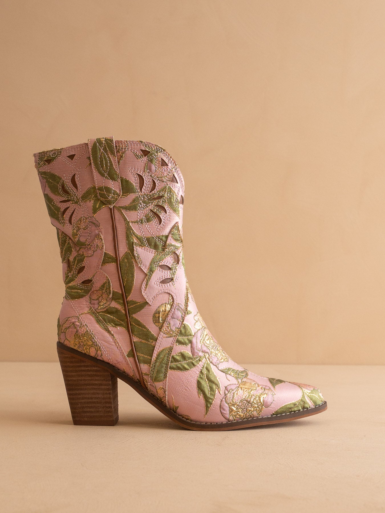 The Sorrel | Rose Garden Tapestry Western Bootie – Oasis Society x