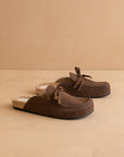 The Stevie | Coffee Tie Mule Loafer