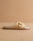 The Sunnie | Natural Raffia Buckle Slide