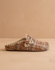 The Teri | Chai Tweed Buckle Mule