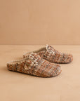 The Teri | Chai Tweed Buckle Mule