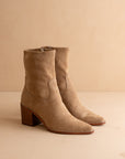 The Vienna | Latte Sleek ankle hugging bootie