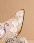 The Wanda | Taupe Floral Applique Western Boot