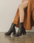 The Alexandra | Black Platform Ankle Boots