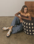 The Lindsey | White Rubber Platform Gladiator Sandal