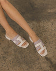 The Parker | Lavender Architectural Flat Sandal