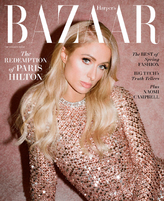The cover of Harper's Bazaar March 2023 with Paris Hilton