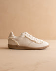 The April | Cream Lace-Trimmed Retro Sneaker