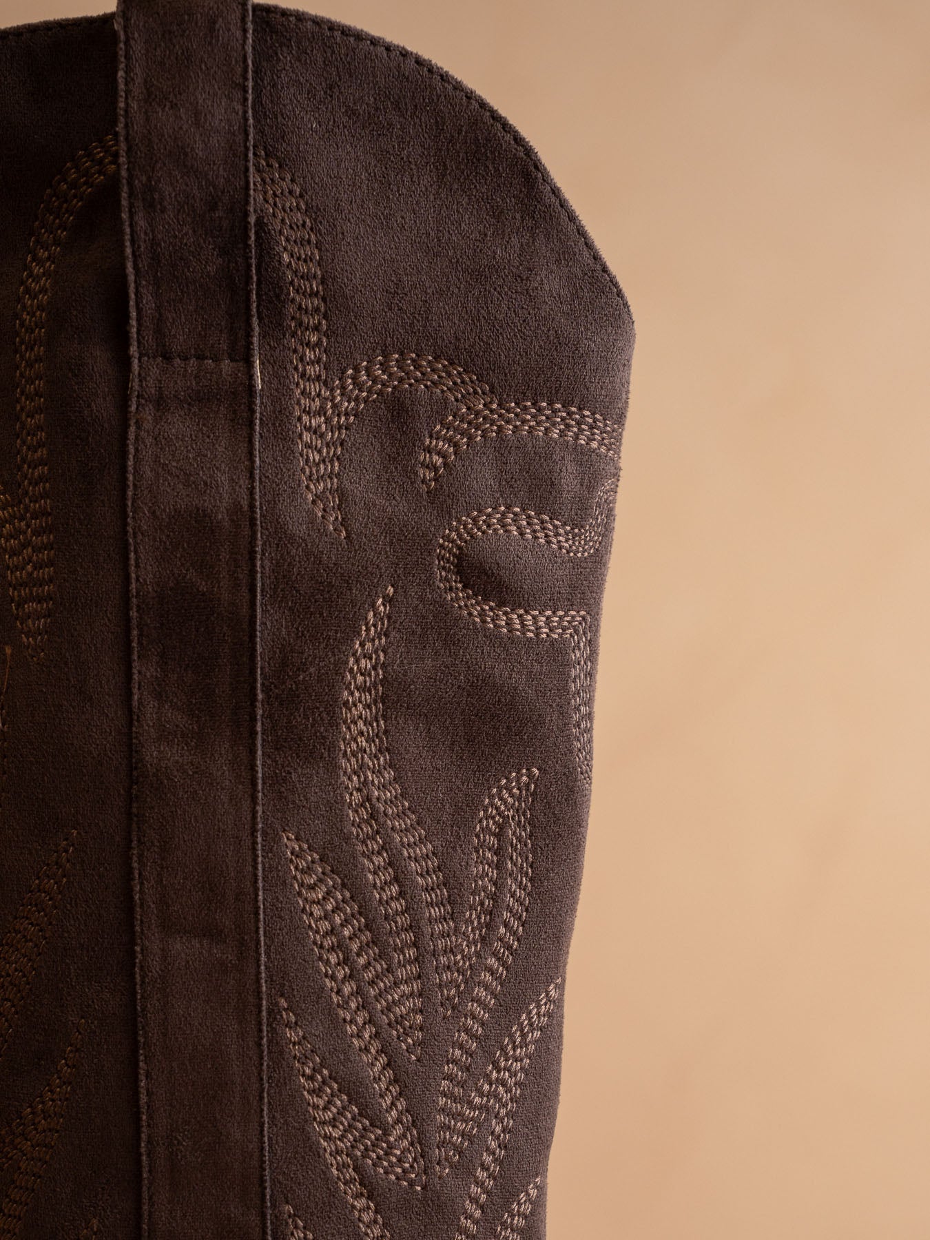 The Bronco | Coffee Knee High Embroidered Cowboy Boot