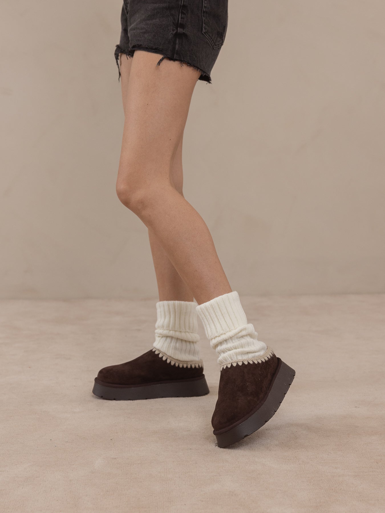 The Brandi | Coffee Platform Cozy Mule Slipper