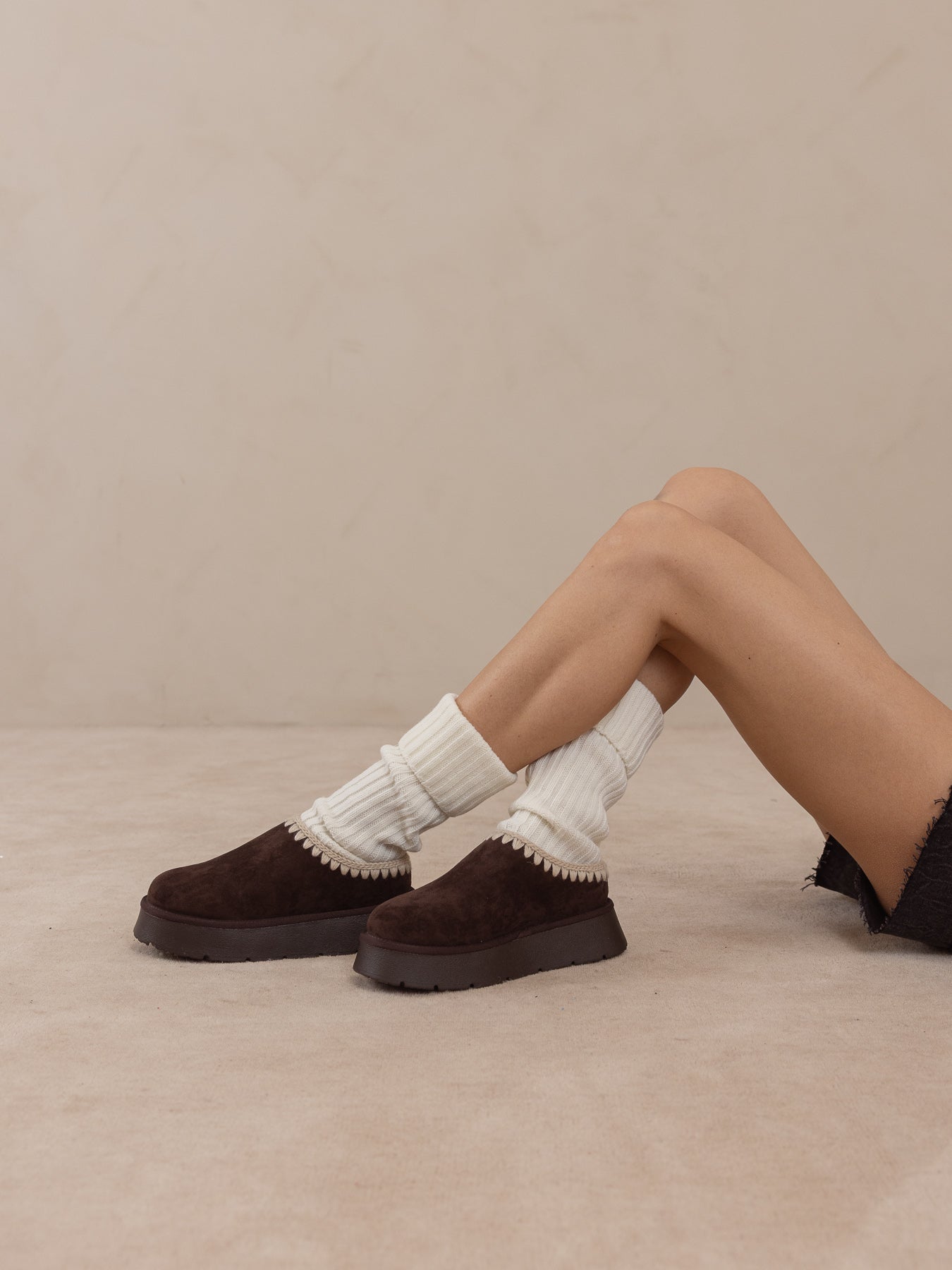 The Brandi | Coffee Platform Cozy Mule Slipper