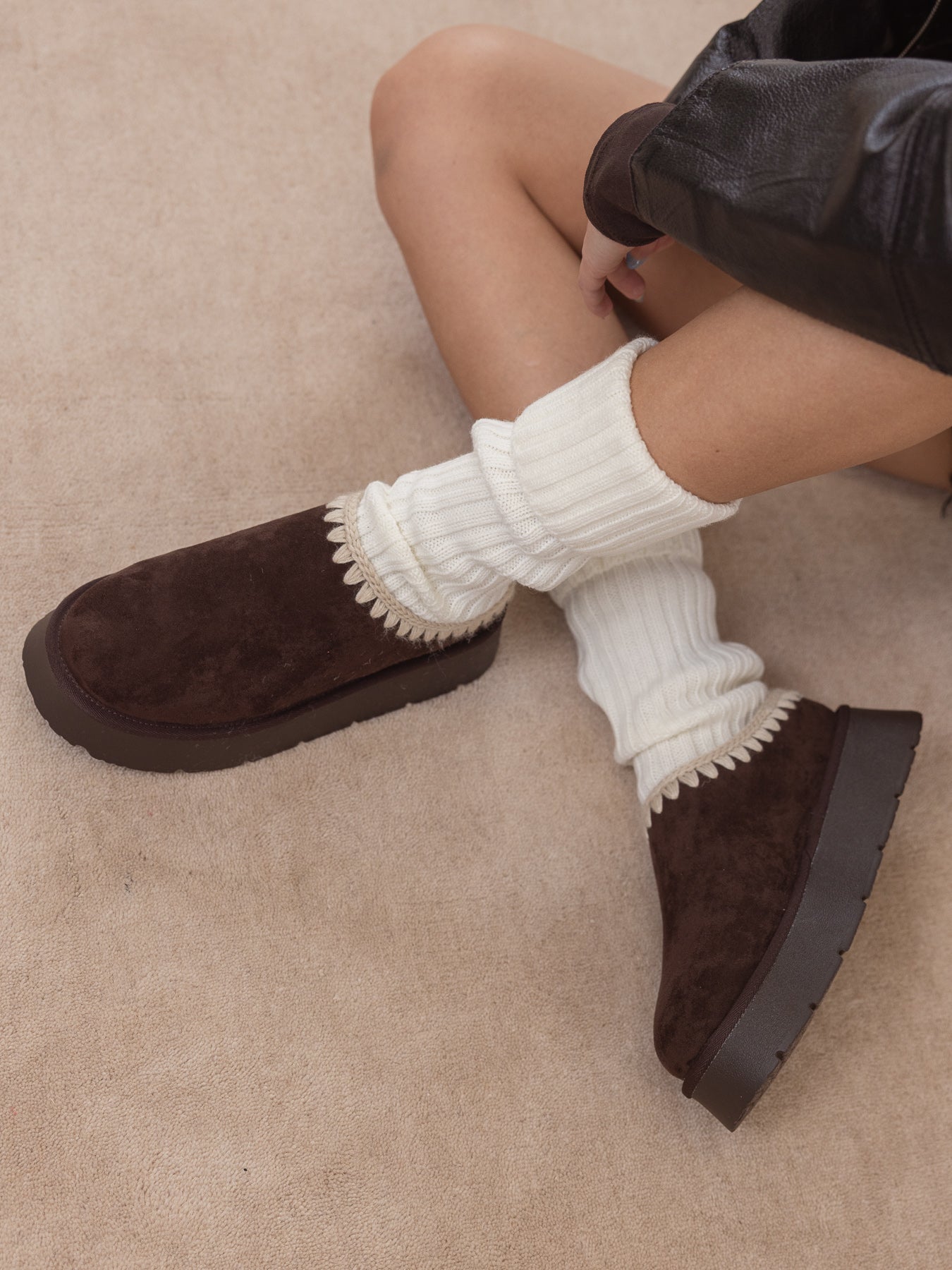 The Brandi | Coffee Platform Cozy Mule Slipper
