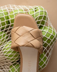 The Darla | Almond Woven Slide Sandal