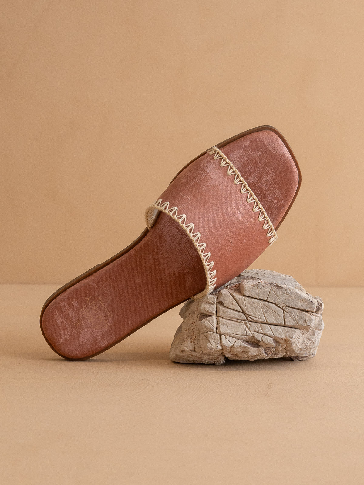 The Emmie | Rose Border Stitch Sandals