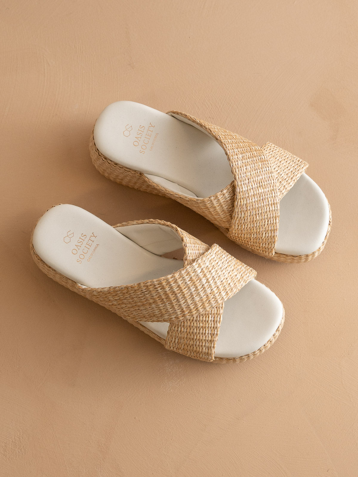 The Fresno | Natural Raffia Platform Sandal – Oasis Society x Free