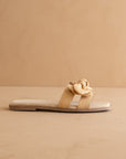 The Ginny | Natural Textured Bow Slide